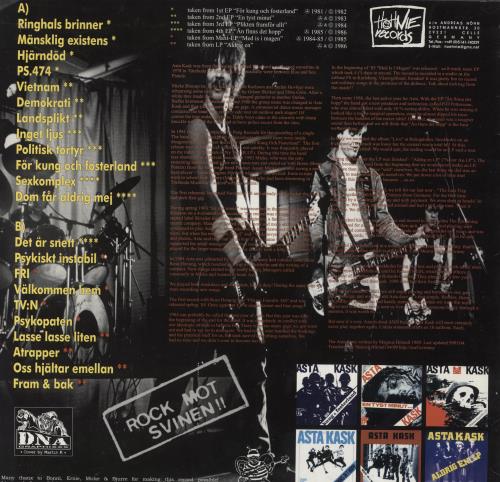 Asta Kask Rock Mot Svinen German vinyl LP album (LP record) (831988)